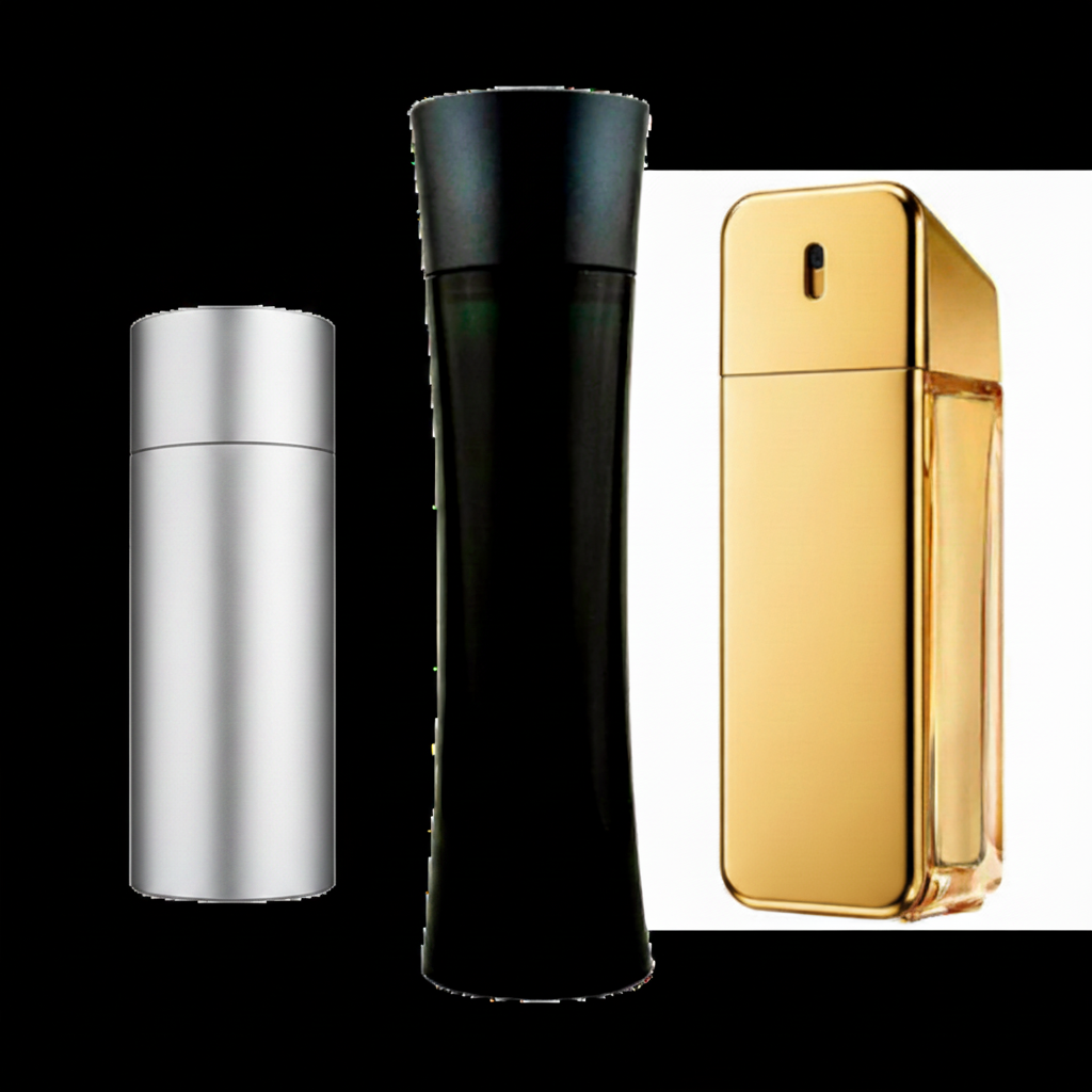 SET MIT 3 PARFÜMS: Herren Eau de Parfum NYC, Luxus-Herrenparfüm Gold und Eleganter Herren Eau de Parfum (Eau de Parfum)