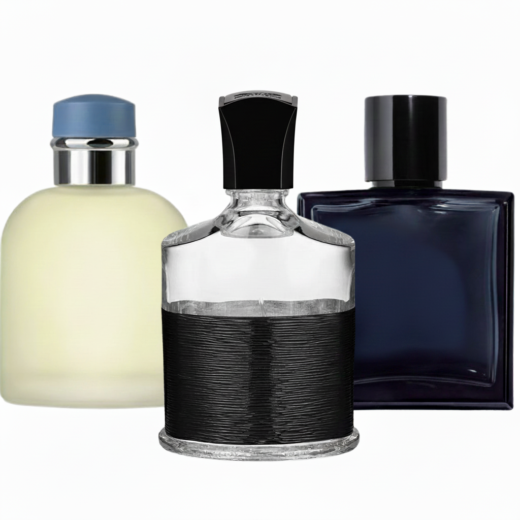 SET MIT 3 PARFÜMS: Holziger Herren Eau de Parfum, Fruchtiger Premium-Duft und Frischer Sommerduft (Eau de Parfum)