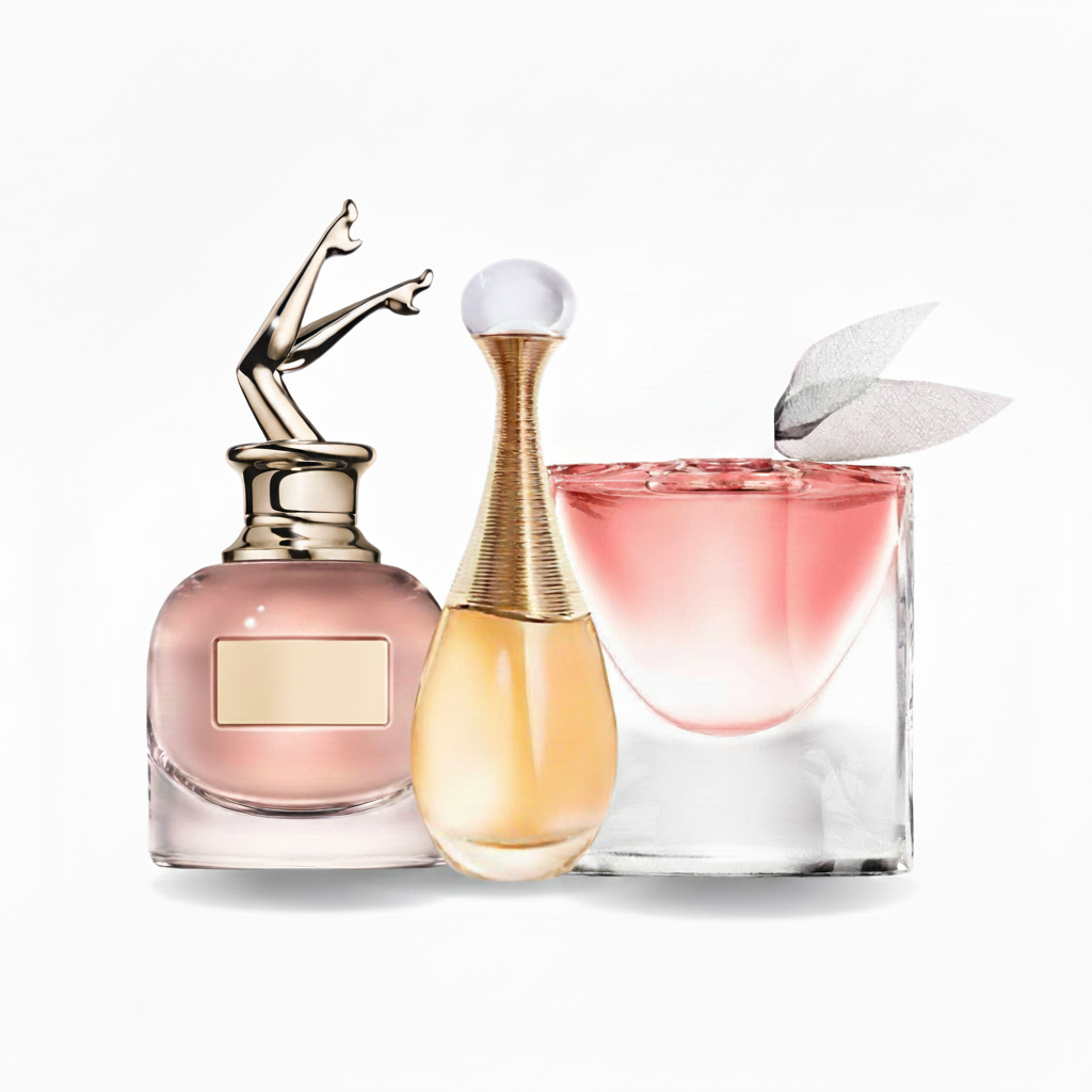 SET MIT 3 PARFÜMS: Elegante Damen Eau de Parfums - Blumig-Orientalische Eau de Parfum Kollektion