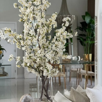 Kirschblüten in einem 40 cm Glaszylinder